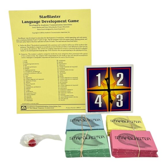 Starblaster Language Development Game 1998 Academic Communication Assoc - Picture 5 of 6
